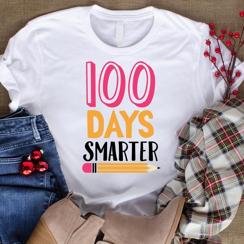 100 Days Smarter - Cricut File - Svg, Png, Dxf, Eps - LightBoxGoodMan - LightboxGoodman