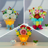 Pack 3 Different Flower Bouquet - 3D Flower Bouquet Lantern File - Cricut File - LightBoxGoodMan
