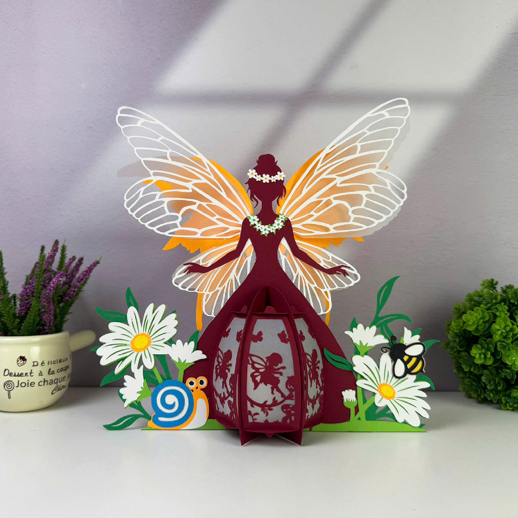 Summer Fairy - 3D Four Season Fairy Lantern File - Cricut File 1 - LightBoxGoodMan