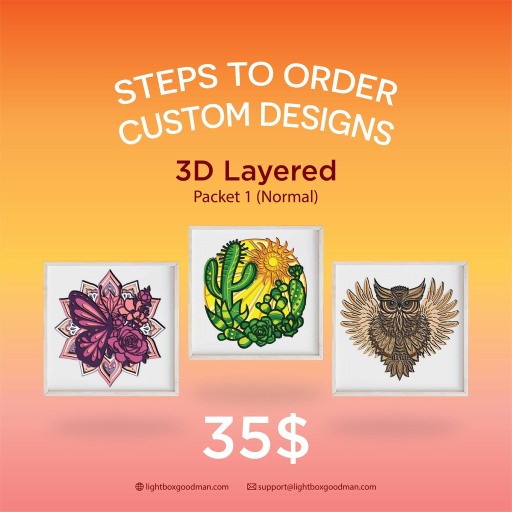 3D Layered Custom Designs - LightboxGoodman