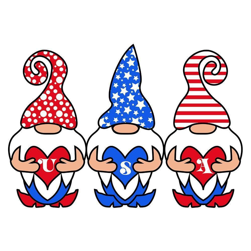 4th July USA Gnome - Cricut File - Svg, Png, Dxf, Eps - LightBoxGoodMan - LightboxGoodman