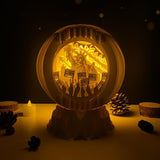 4th Of July - 3D Pop-up Light Box Globe File - Cricut File - LightBoxGoodMan