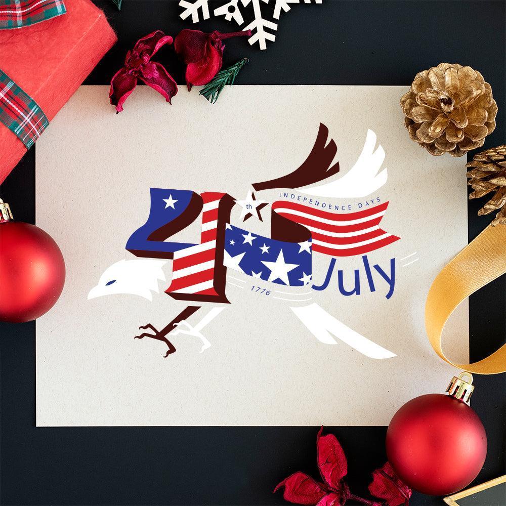 4th OF July Eagle - Cricut File - Svg, Png, Dxf, Eps - LightBoxGoodMan - LightboxGoodman