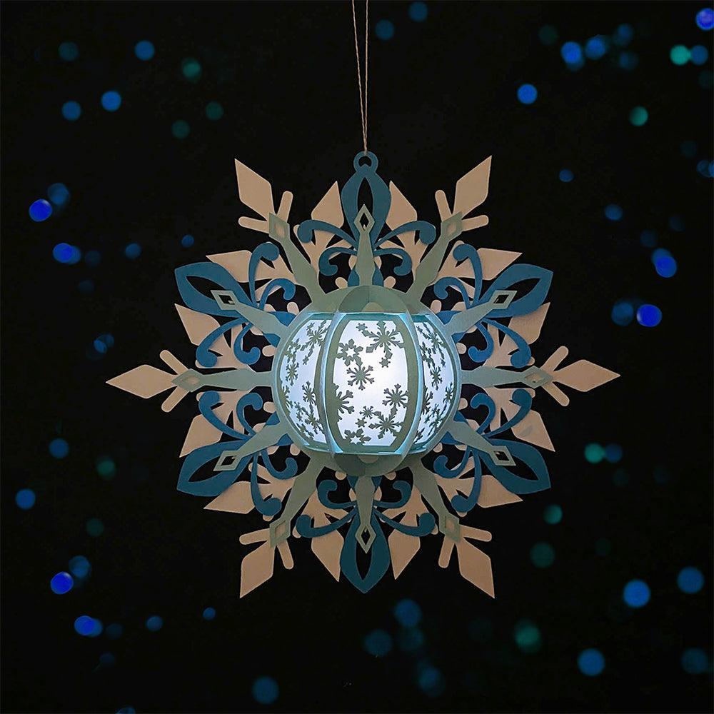 Snowflake - 3D Christmas Lantern File - Cricut File 2 - LightBoxGoodMan
