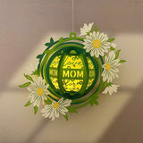 Love Mom - Mother's Day Themed 3D Wreath Lantern File - Cricut File 2 - LightBoxGoodMan