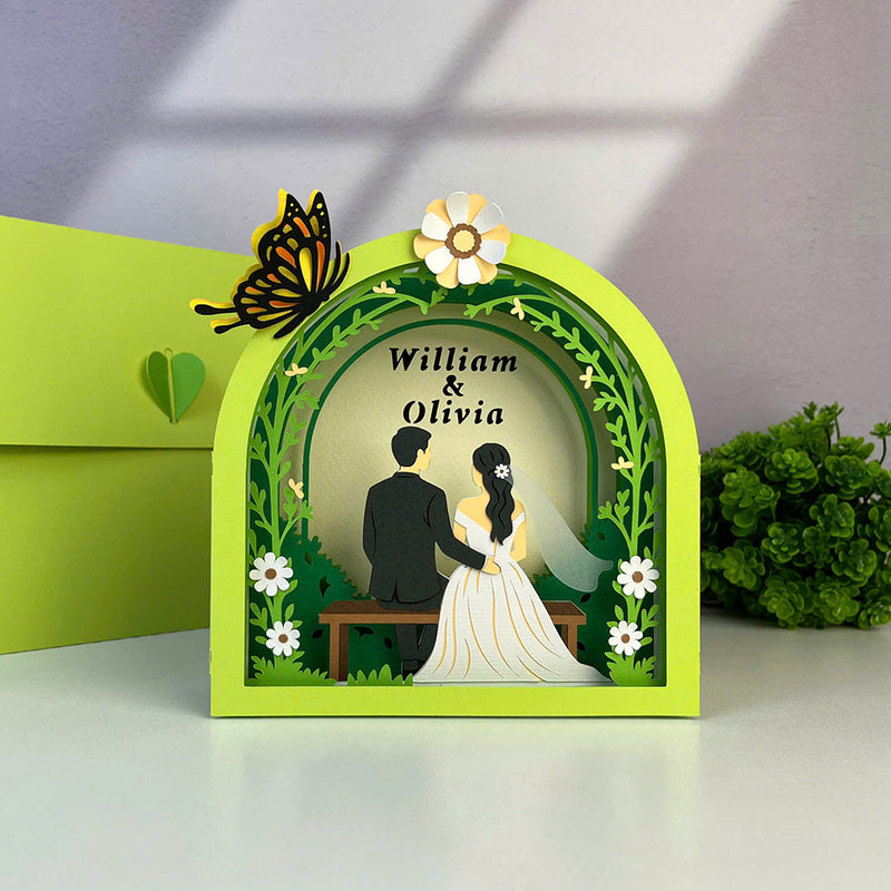Custom Couple - 3D Custom Pop-up Card File - Cricut File 1 - LightBoxGoodMan