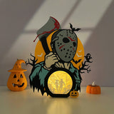 Jason Voorhees - Horror Movies Papercut Lightbox File - Cricut File - LightBoxGoodMan