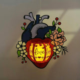 Love - 3D Heart Lantern File - Cricut File 2 - LightBoxGoodMan