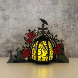 Tombstone 2 - 3D Halloween Tombstone Lantern File - Cricut File - LightBoxGoodMan
