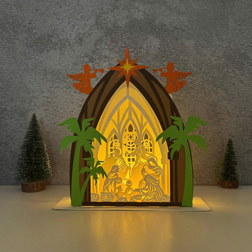Nativity 3 - 3D Nativity Pop-up File - Cricut File 1 - LightBoxGoodMan