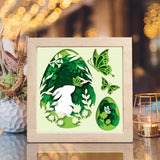 Easter Bunny 3 – Paper Cut Light Box File - Cricut File - 8x8
