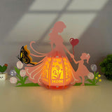 Mom And Daughter - Mother's Day Themed 3D Lantern File - Cricut File 1 - LightBoxGoodMan