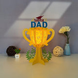 Father's Trophy - Father's Day Themed 3D Lantern File - Cricut File 1 - LightBoxGoodMan