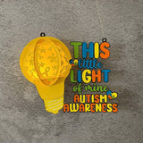 Autism - World Autism Awareness Day Themed 3D Lantern File - Cricut File 2 - LightBoxGoodMan