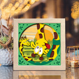 Funny Giraffe – Paper Cut Light Box File - Cricut File - 8x8 inches - LightBoxGoodMan