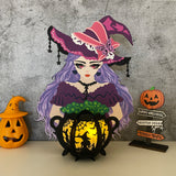 Witch's Cauldron 4  - 3D Witch Lantern File - Cricut File - LightBoxGoodMan