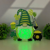 Lucky Gnome - St. Patrick's Day Themed 3D Lantern File - Cricut File 1 - LightBoxGoodMan