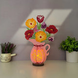 Poppy Mix Tulip - 3D Flower Vase Lantern File - Cricut File 4 - LightBoxGoodMan