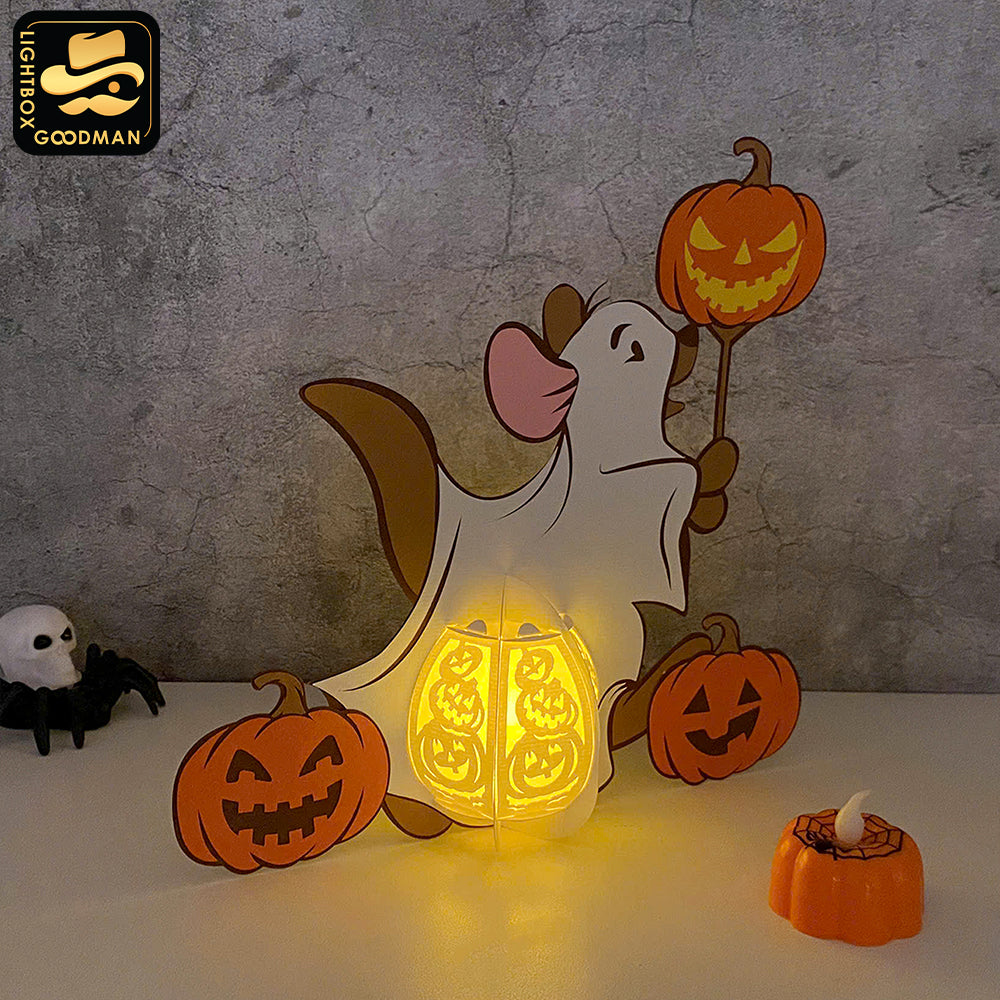Roo Halloween - Winnie The Pooh Themed 3D Halloween Lantern File - Cricut File 1 - LightBoxGoodMan