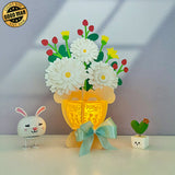 Flower Bouquet - 3D Flower Bouquet Lantern File - Cricut File 1 - LightBoxGoodMan