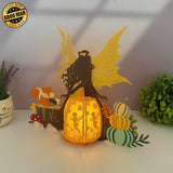 Autumn Fairy - 3D Four Season Fairy Lantern File - Cricut File 1 - LightBoxGoodMan