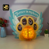 Memorial Pet Dog - 3D Memorial Lantern File - Cricut File 1 - LightBoxGoodMan