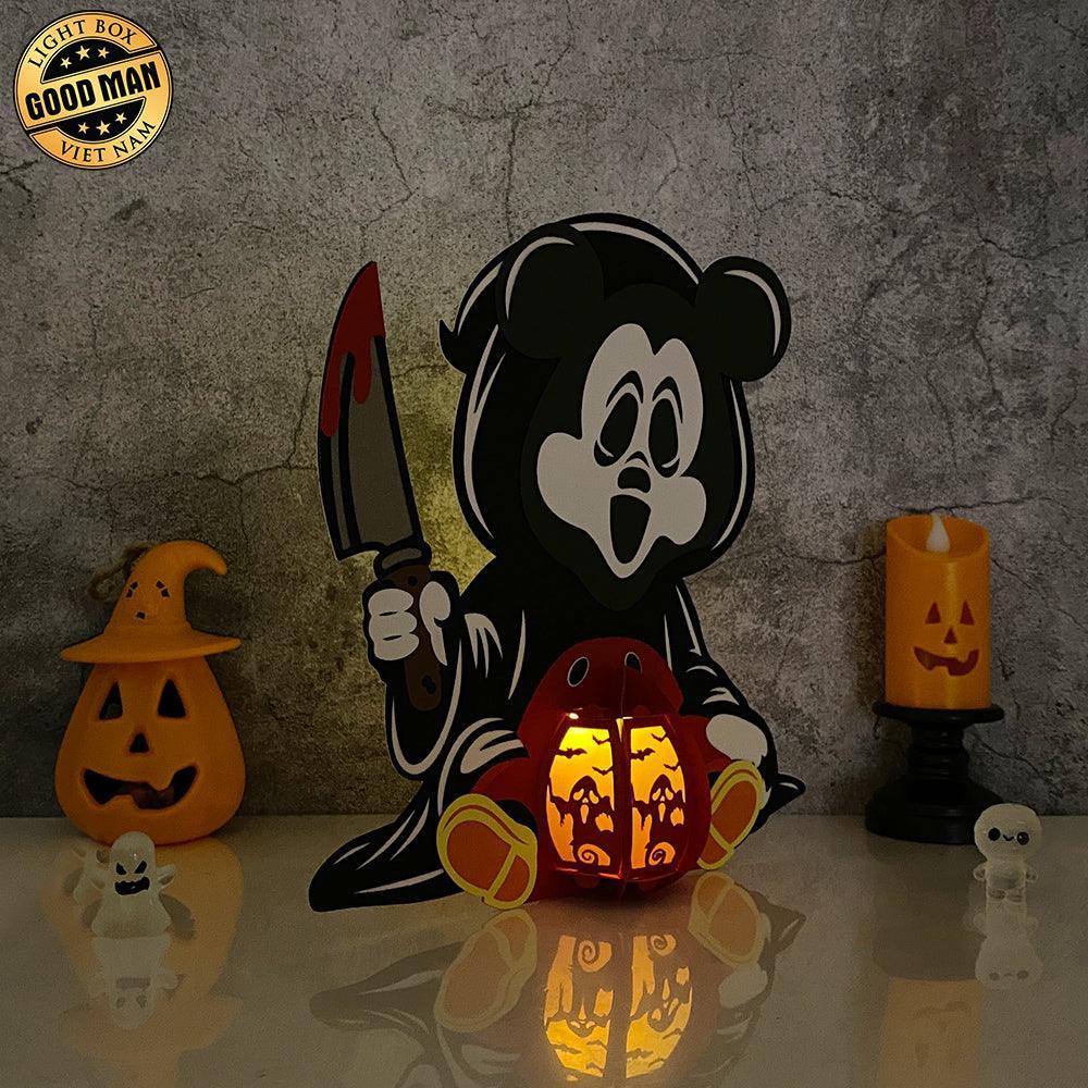 Scream - Halloween Themed 3D Lantern File - Cricut File 3 - LightBoxGoodMan
