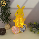 Funny Easter Chick - Easter Chick 3D Lantern File - Cricut File 3 - LightBoxGoodMan