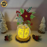 Christmas Vase 2 - 3D Flower Vase Lantern File - Cricut File 2 - LightBoxGoodMan