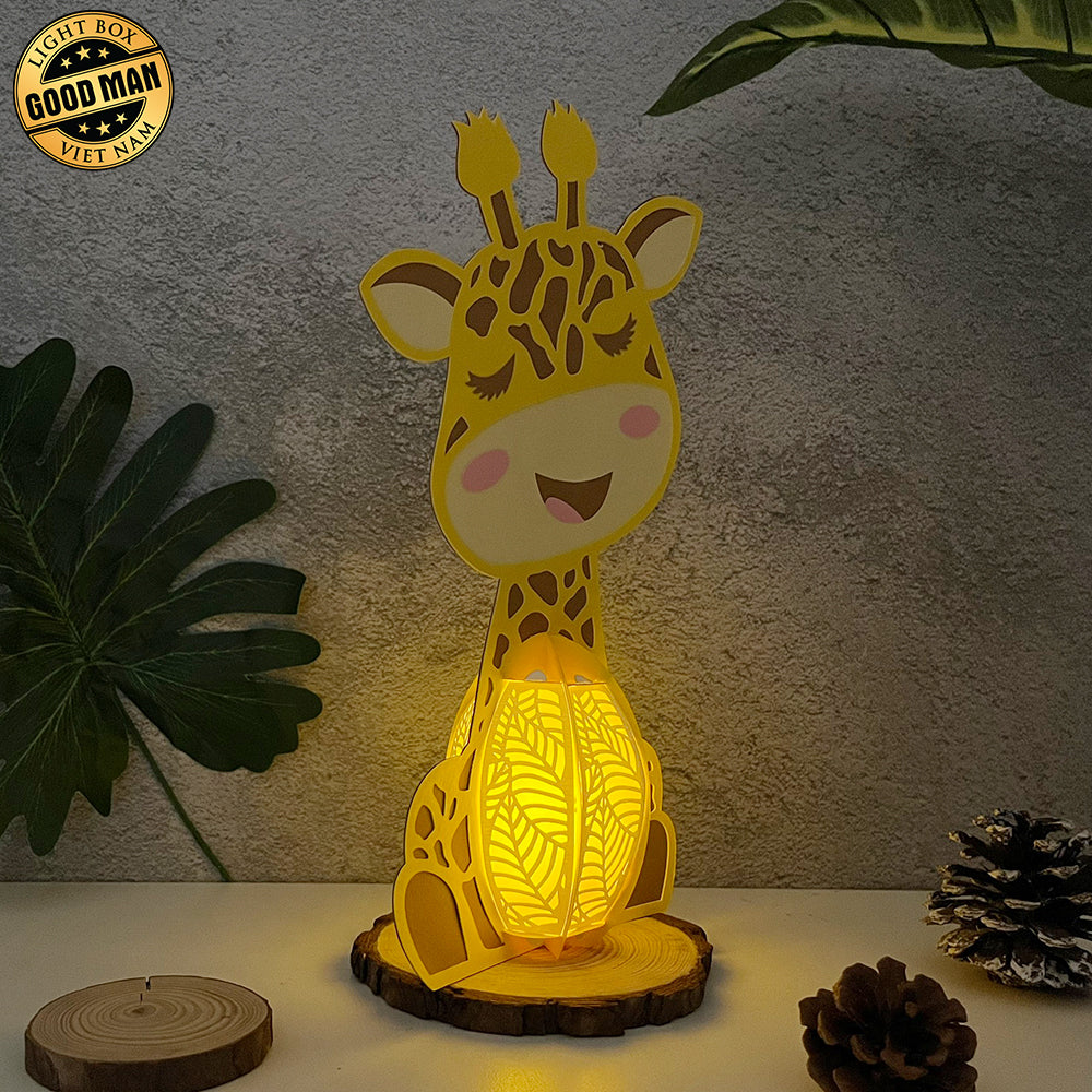 Giraffe - 3D Giraffe Lantern File - Cricut File 1 - LightBoxGoodMan