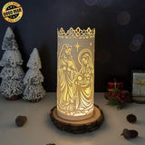 Nativity 2 - 3D Cylinder Papercut Lantern File - Cricut File 1 - LightBoxGoodMan