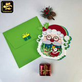 Santa - 3D Christmas Pop-up Card File - Cricut File 1 - LightBoxGoodMan