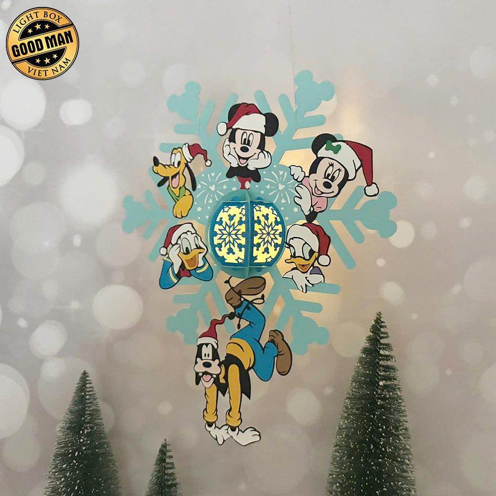 Snowflake Disney - 3D Christmas Lantern File - Cricut File 4 - LightBoxGoodMan