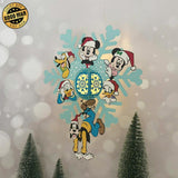 Snowflake Disney - 3D Christmas Lantern File - Cricut File 4 - LightBoxGoodMan