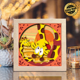 Funny Giraffe – Paper Cut Light Box File - Cricut File - 8x8 inches - LightBoxGoodMan