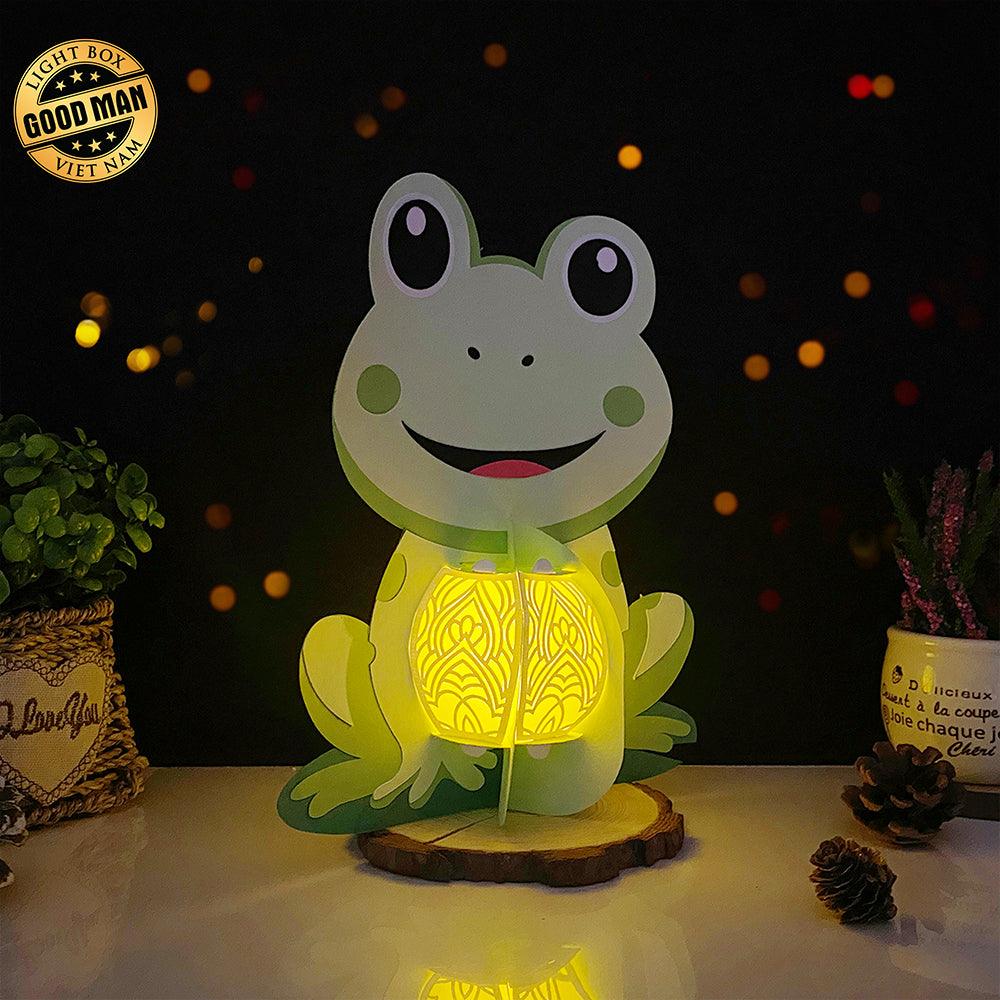 Frog - 3D Frog Lantern File - 7.9x9.3" - Cricut File - LightBoxGoodMan - LightboxGoodman