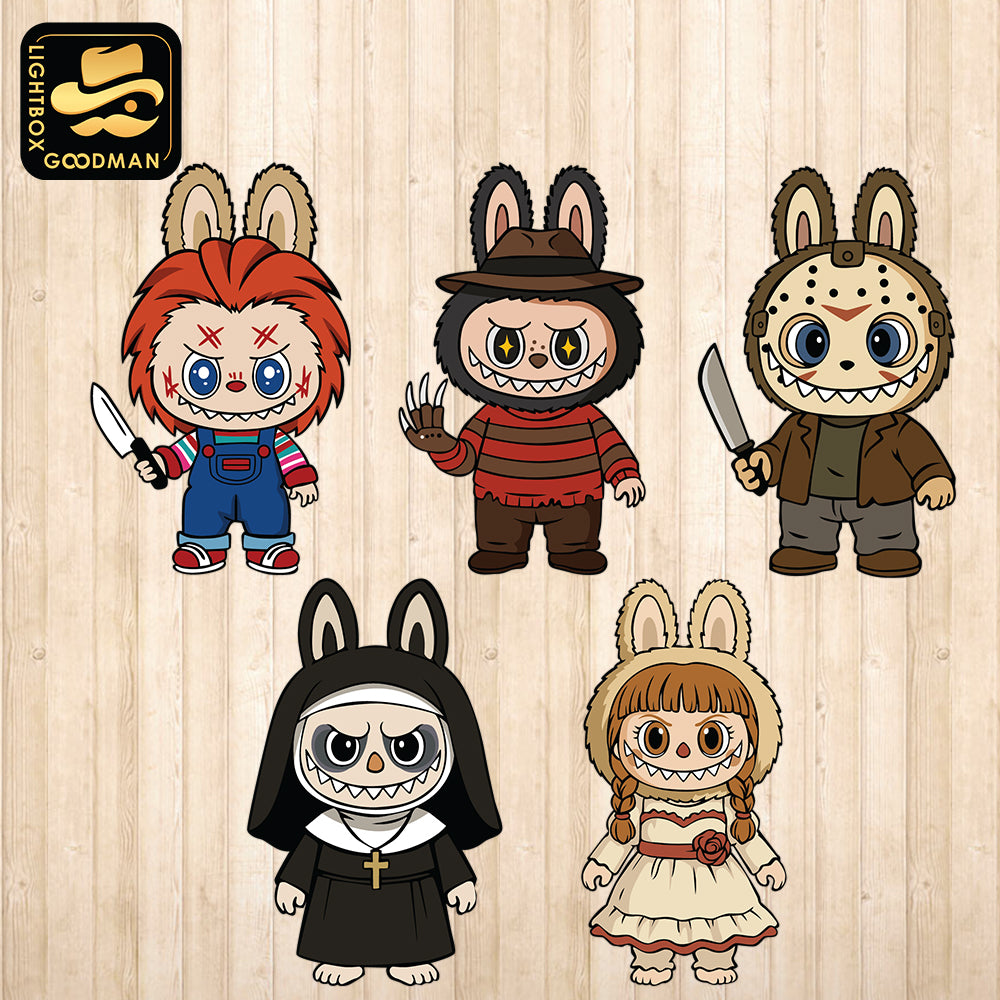 Labubu Halloween - Cricut File - Svg, Png, Dxf, Eps - LightBoxGoodMan