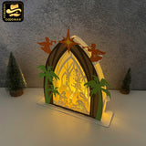 Nativity 3 - 3D Nativity Pop-up File - Cricut File 1 - LightBoxGoodMan