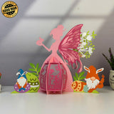 Fairy Easter - 3D Easter Fairy Lantern File - Cricut File 3 - LightBoxGoodMan