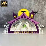 Witch Halloween - 3D Halloween Pop-up Half Circle - Cricut File 1 - LightBoxGoodMan