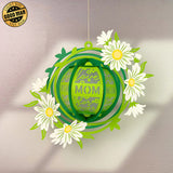 Love Mom - Mother's Day Themed 3D Wreath Lantern File - Cricut File 2 - LightBoxGoodMan