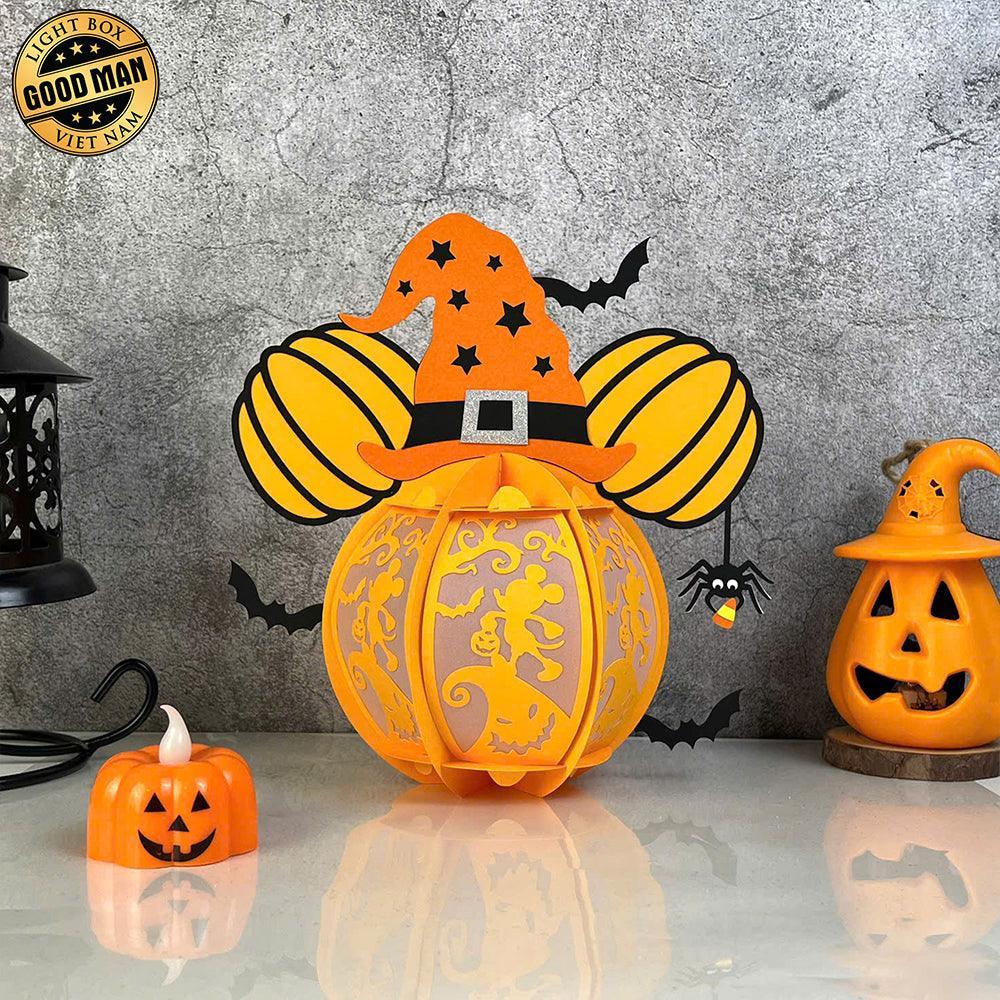 Mickey - Halloween Themed 3D Disney Mouse Lantern File - Cricut File 1 - LightBoxGoodMan