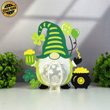 Lucky Gnome - St. Patrick's Day Themed 3D Lantern File - Cricut File 1 - LightBoxGoodMan