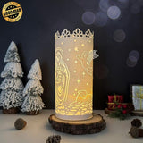 Nativity 2 - 3D Cylinder Papercut Lantern File - Cricut File 1 - LightBoxGoodMan