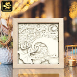 Starry Nightmare – Paper Cut Light Box File - Cricut File - 8x8 inches - LightBoxGoodMan