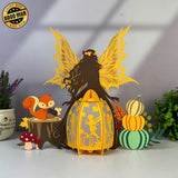 Autumn Fairy - 3D Four Season Fairy Lantern File - Cricut File 1 - LightBoxGoodMan