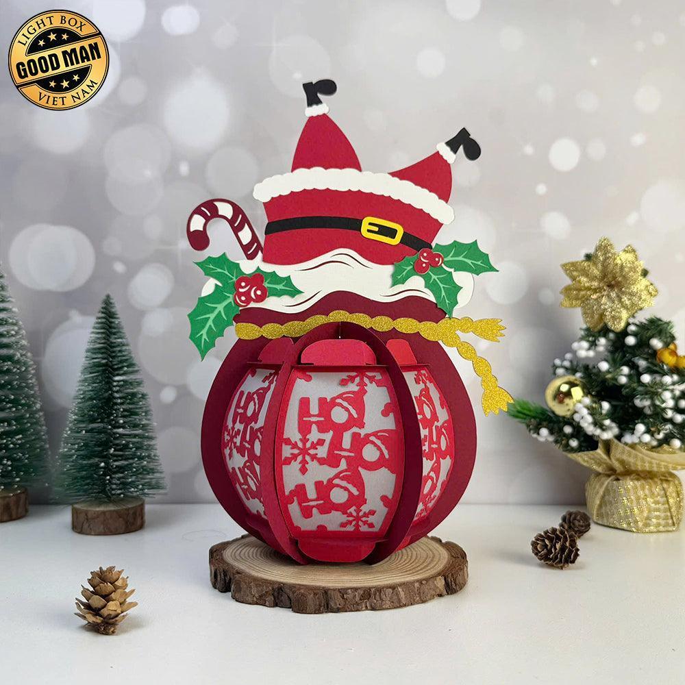 Hohoho - 3D Christmas Gift Bag Lantern File - Cricut File 1 - LightBoxGoodMan