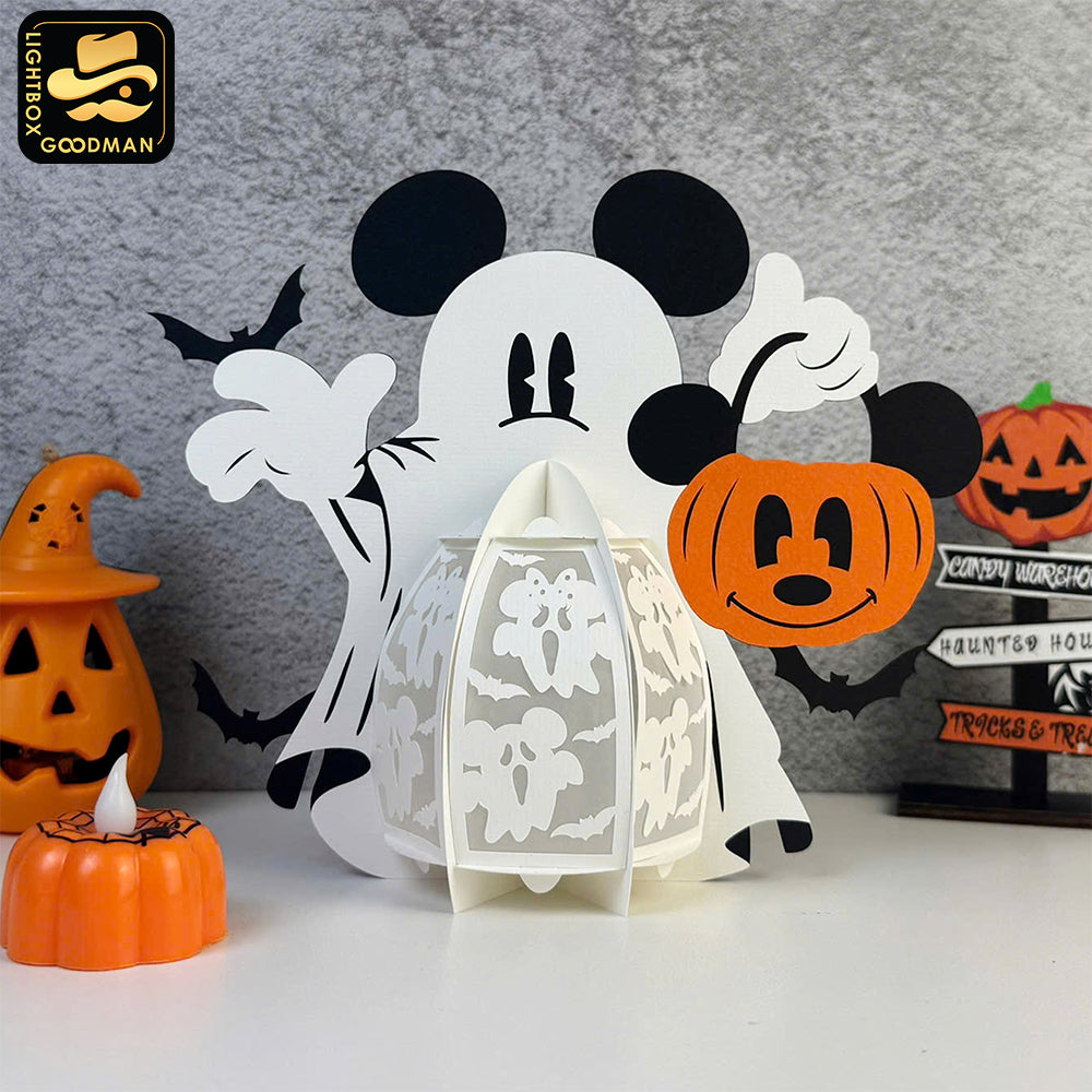 Mickey Halloween -3D  Halloween Mickey Lantern File - Cricut File 1 - LightBoxGoodMan