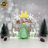 Deer - 3D Christmas Lantern File - Cricut File 4 - LightBoxGoodMan