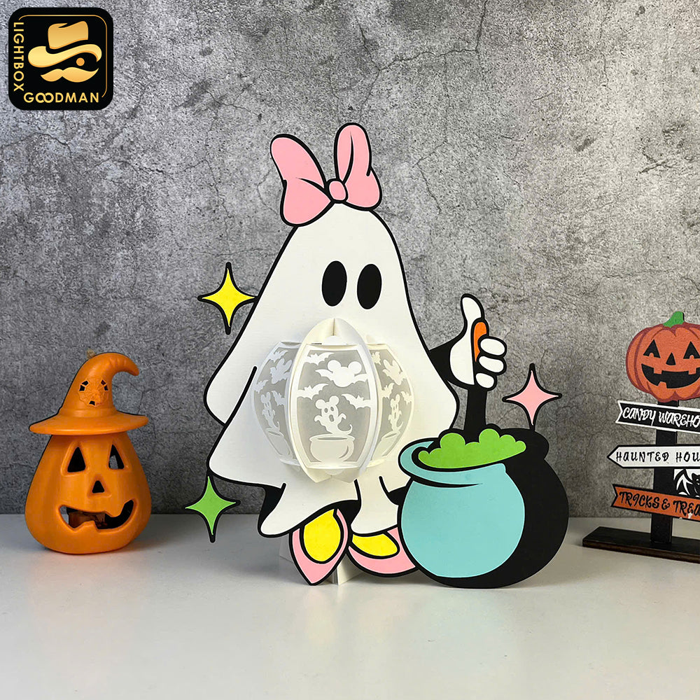 Daisy Halloween -3D  Halloween Daisy Lantern File - Cricut File 1 - LightBoxGoodMan
